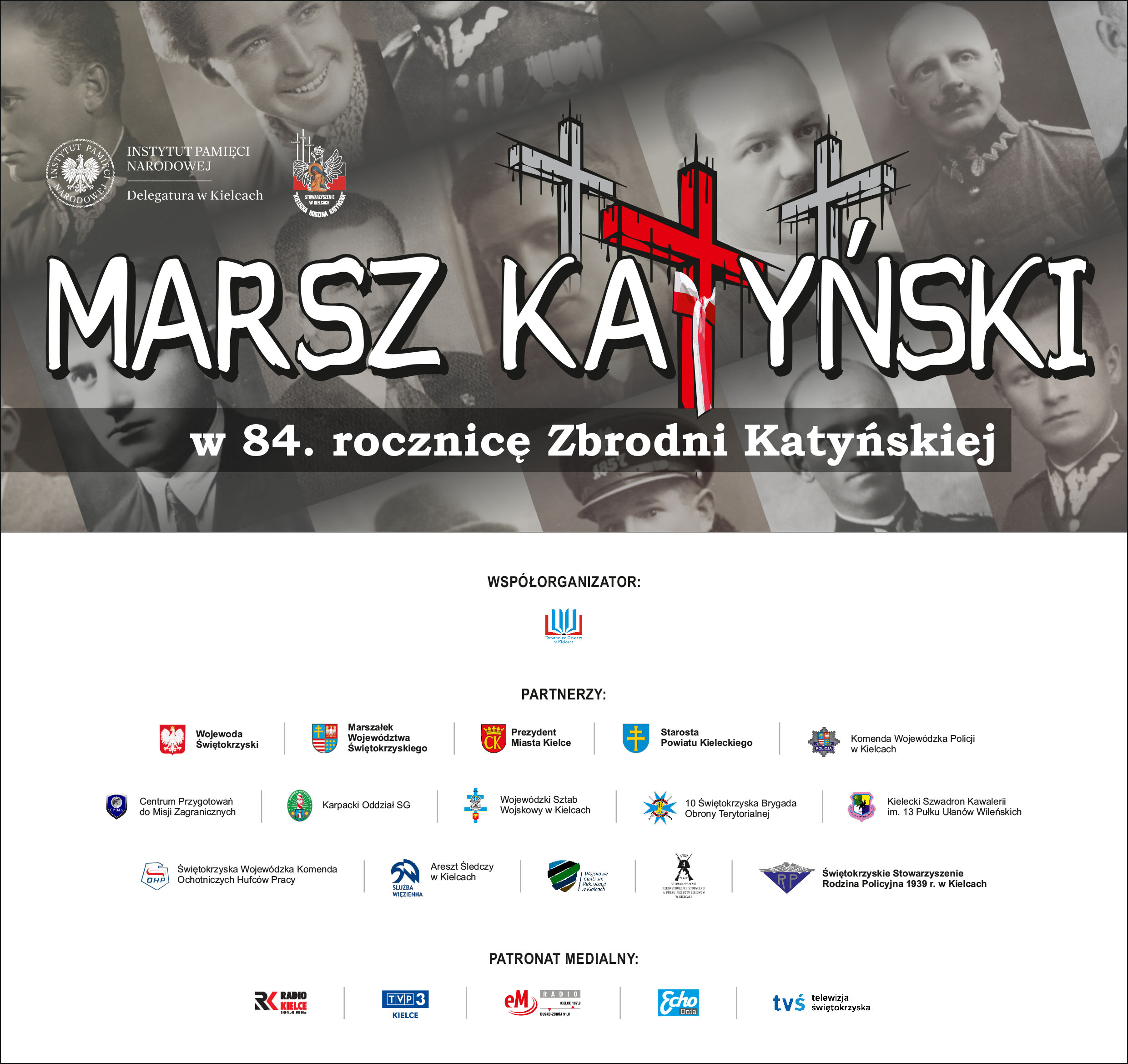 IX Kielecki Marsz Katyński zaproszenie