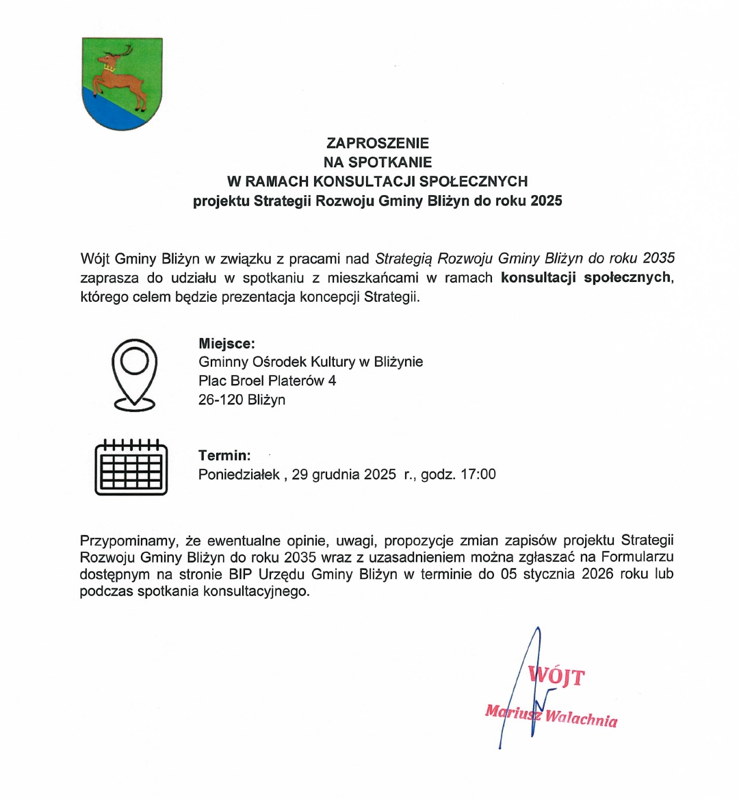 zaproszenie spotkanie strategia